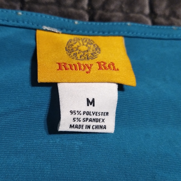 Turquoise Ruby Rd. Top - Picture 2 of 4